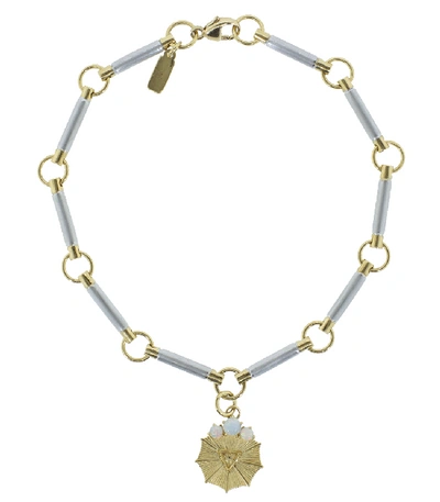 Foundrae Water Element Opal Bracelet In Yellow Gold