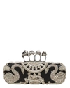 ALEXANDER MCQUEEN Four Rings Embellished Clutch