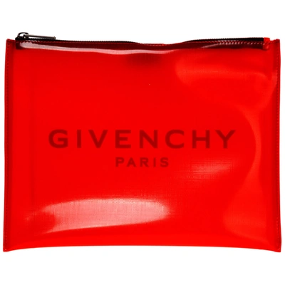 Givenchy Men's Briefcase Document Holder Wallet In Red