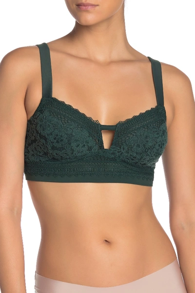 Free People Annabelle Lace Cutout Bralette In Pine