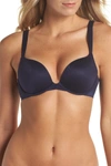 Spanx Pillow Cup Signature Push-up Plunge Bra In Midnight Navy