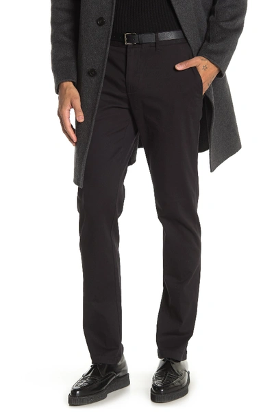 Original Penguin Solid Dobby Chino Pants In True Black