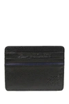 Robert Graham Denham Leather Card Case In Black