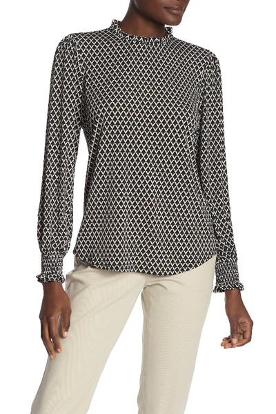 Adrianna Papell Long Sleeve Knit Top In Grngeodmnd