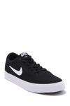 Nike Sb Charge Mid Top Canvas Sneaker In 002 Black/black