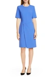 Hugo Boss Disula Ponte Dress (regular & Petite) In Med Bu