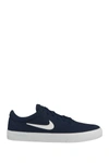 Nike Sb Check Solar Canvas Sneaker In 400 400 Navy