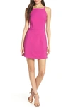 French Connection Whisper Light Sheath Minidress In Pink Passion