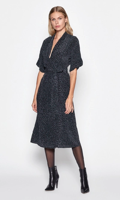 Equipment Anitone Silk Dress In Foret Nuit Multi