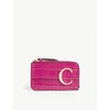 CHLOÉ CROC-EMBOSSED SMALL LEATHER PURSE