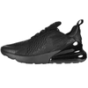Nike Air Max 270 Ah8050-005 Men's Triple Black Athletic Running Shoes Cg857 In Black