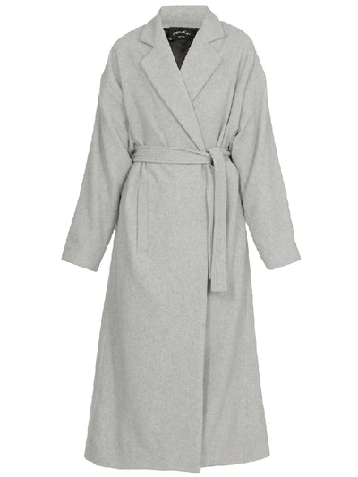 Andrea Ya'aqov Wool Coat In Grey