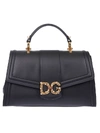 DOLCE & GABBANA EMBELLISHED LOGO PLAQUE TOTE,11123738