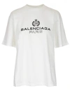 BALENCIAGA Balenciaga Logo Embroidered Crewneck T-Shirt