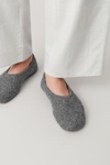 COS RIBBED CASHMERE SLIPPERS,0760298002001