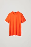 Cos Regular-fit T-shirt In Orange