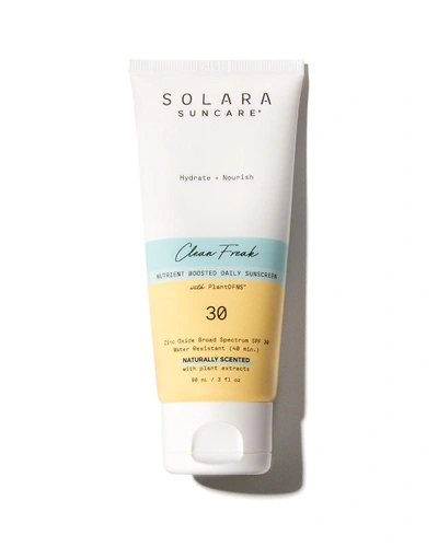 Solara Suncare Clean Freak Nutrient Boosted Naturally Scented Daily Sunscreen Spf 30, 3 oz