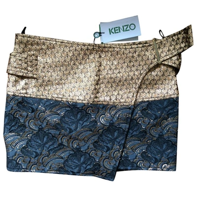 Pre-owned Kenzo Gold Skirt