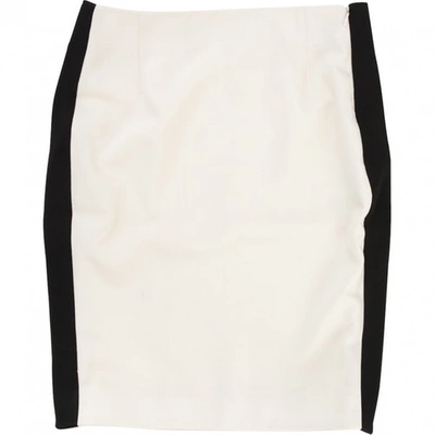 Pre-owned Bouchra Jarrar White Skirt