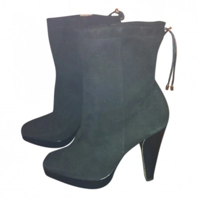 Pre-owned Barbara Bui Suede Boots In Black
