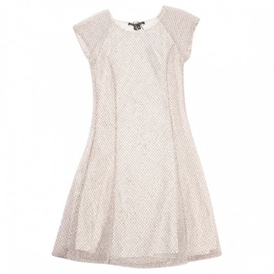 Pre-owned Theyskens' Theory White Dress In Multicolour
