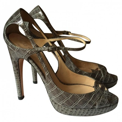 Pre-owned Casadei Grey Heels