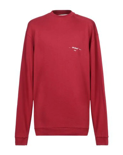 Off-white &trade; Sweatshirts In Red