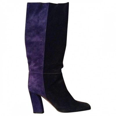 Pre-owned Casadei Blue Boots