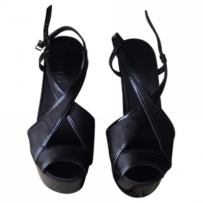 Pre-owned Burberry Black Sandals