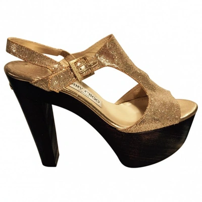 Pre-owned Jimmy Choo Gold Sandals
