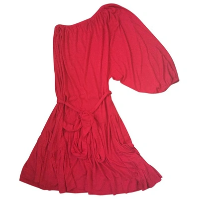 Pre-owned Marc Jacobs Asymmetric Red Dress