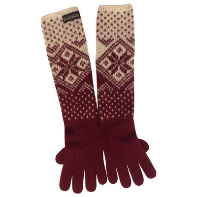 Pre-owned Napapijri Long Gloves In Multicolour