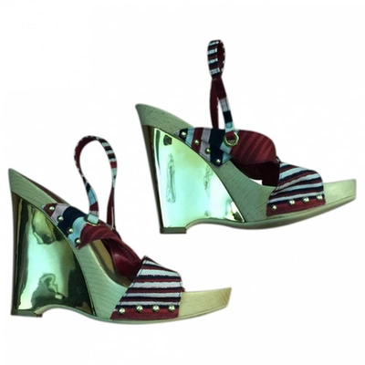 Pre-owned Missoni Heels In Multicolour