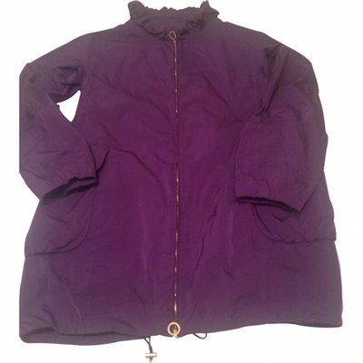 Pre-owned Moncler Purple Biker Jacket