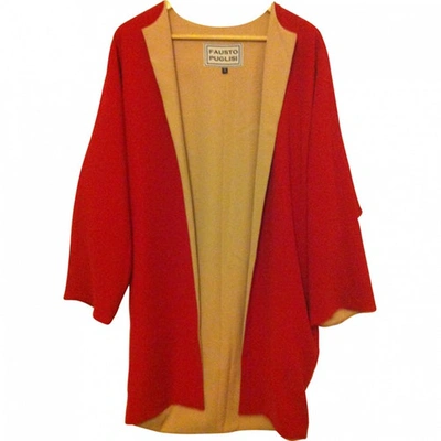 Pre-owned Fausto Puglisi Red Coat