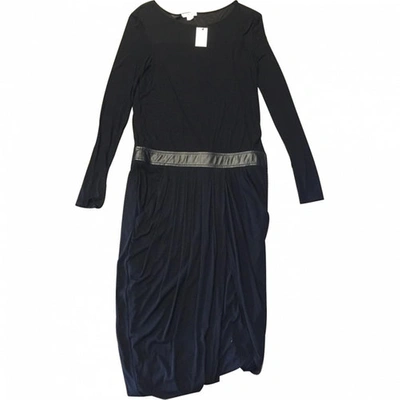 Pre-owned Helmut Lang Dress With Leather ... In Black