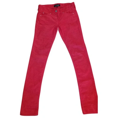 Pre-owned Isabel Marant Slim Pants In Red