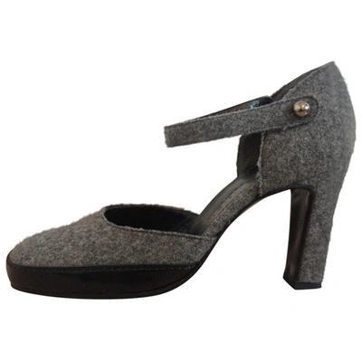 Pre-owned Jil Sander Heels In Anthracite