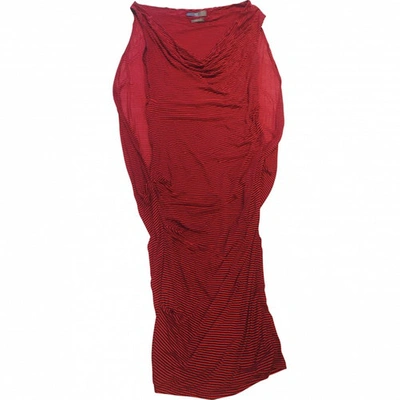 Pre-owned Mcq By Alexander Mcqueen Mid-length Dress In Red
