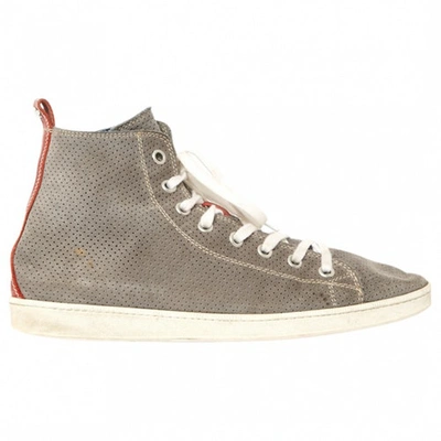 Pre-owned Dsquared2 Hightop Basketball Shoes In Grey