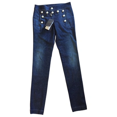 Pre-owned Gucci Slim Jeans In Blue