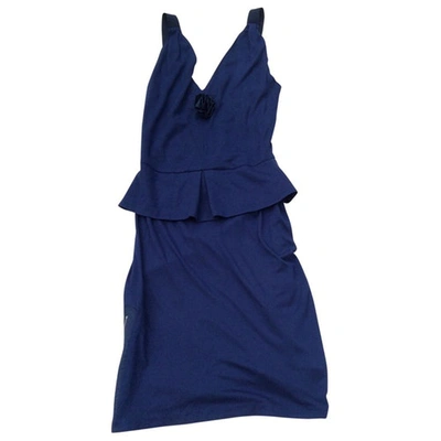 Pre-owned Mulberry Mid-length Dress In Navy