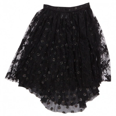 Pre-owned Meadham Kirchhoff Mini Skirt In Black