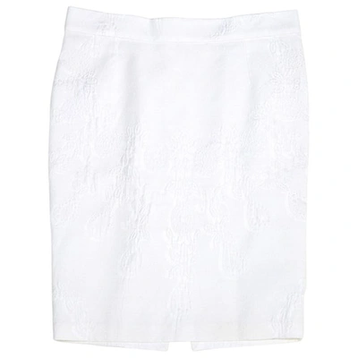 Pre-owned Emilia Wickstead Mid-length Skirt In White