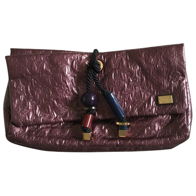 Pre-owned Louis Vuitton Purple Clutch Bag