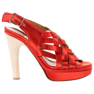 Pre-owned Lanvin Sandals In Red