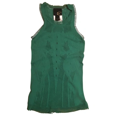 Pre-owned Just Cavalli Green Top