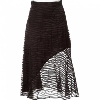 Pre-owned House Of Holland Maxi Skirt In Black