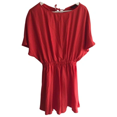 Pre-owned Tara Jarmon Mini Dress In Red