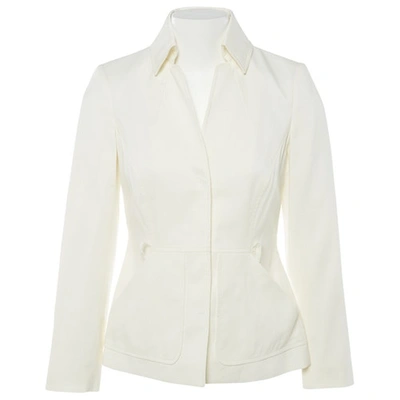 Pre-owned Alberta Ferretti White Jacket